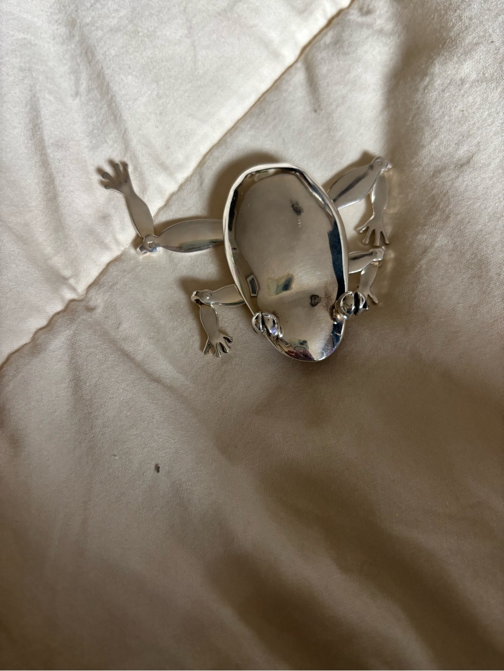Emilia Castillo Silver Frog Brooch